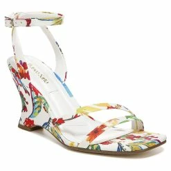 Outlet ✨ Franco-Sarto 👩 Womens Franco Sarto L-Franca Floral Strappy Wedge 🩴 Sandals 🔥