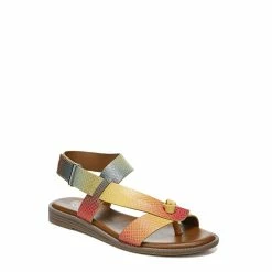 Hot Sale 🧨 Franco-Sarto 👩 Womens Franco Sarto L-Glenni Multi-Color Snakeskin 🩴 Sandals 🧨