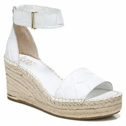 New 🌟 Franco-Sarto 👩 Womens Franco Sarto L-Clemens Diamond Espadrille Wedge 🩴 Sandals 😍